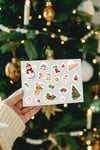 177 Parça Yılbaşı Temalı Sticker Seti - Kalem Suluk Defter Cam Masa Laptop Tablet Sticker Yeni Yıl 
