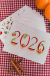 2025 Yılı Meyve Sebze ve Yiyecek Sezonları Takvimi, Magnetli Buzdolabı Takvimi 12 Ay Takvim Mevsim