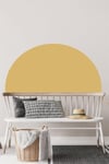 Açık Kahverengi Bohem Tarzı Yarım Daire Duvar Sticker(50x100cm)