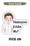 Araba Kullanan Sevimli Ayıcık Küçük Arabalar ve Yıldızlar Çocuk Bebek Odası Sticker Seti