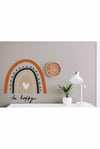 Be Happy Gökkuşağı Çocuk Odası Duvar Sticker
