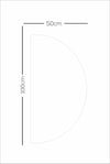 Bohem Açık Yeşil Yarım Daire Çocuk Bebek Odası Sticker(50x100cm)