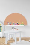 Bohem Somon Rengi Yarım Daire Çocuk Bebek Odası Sticker (50x100 c