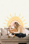 Büyük Güneş Gökkuşağı Çocuk Bebek Odası Sticker