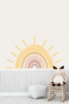 Büyük Güneş Gökkuşağı Çocuk Bebek Odası Sticker