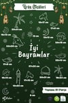 Çift Taraflı Beyaz Baskılı Kurban Bayramı Cam Sticker Seti 91 Parça Bayram Süs Bayram Sticker Kurban