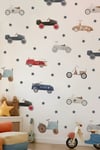 Çocuk Odası Duvar Sticker 119 Parça Araba Araç Temalı Dekoratif Duvar Çıkartması