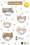 Çocuk Odası Duvar Sticker 191 Parça Araba Araç ve Puantiye Temalı Duvar Çıkartması