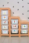 Eğlenceli Büyük Renkli Oyuncak Kutusu Sticker-Organizer Etiket-Re