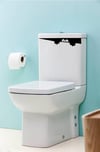 Eğlenceli Klozet Kapağı ve Banyo Sticker - Gizemli Bakışlar