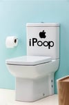 Eğlenceli Klozet Kapağı ve Banyo Sticker - i pop Sticker