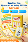 Elif-Ba Kartları | Çocuklar İçin Eğlenceli ve Kolay Elifba Öğrenme Seti - 29 Kart ve Özel Kutulu