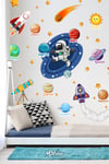 Gezegenler ve Uzay Macerası Sticker Seti Çocuk Bebek Odası Uzay ve Gezegenler Temalı Sticker