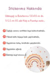 Gökkuşağı Ve Kalpler Çocuk Bebek Odası Dekorasyon Sticker Seti