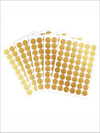 Gold Renkli Puantiye Duvar Sticker -150 Adet - 5 cm