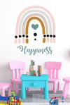 Happiness Gökkuşağı Çocuk Bebek Odası Sticker (50x70 cm)