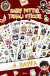 Harry Potter Temalı Mini Sticker Seti –  111 Parça - Sevimli Koleksiyon Stickerları, Eğlenceli Set