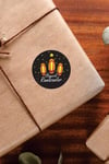 Hayırlı Ramazanlar 4x4 cm 42 adet Suya Dayanıklı Sticker Etiket Seti 