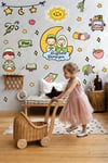 Hoşgeldin Ramazan Çocuk Odası Cam Duvar Sticker Seti