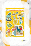 Hoşgeldin Ramazan Sticker Seti - Çocuklar İçin İftar Duası Ramazan Figürleri Seti