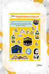 Hoşgeldin Ramazan Sticker Seti - Çocuklar İçin İftar Duası Ramazan Figürleri Seti