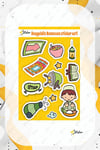 Hoşgeldin Ramazan Sticker Seti - Çocuklar İçin İftar Duası Ramazan Figürleri Seti