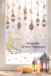 Hoşgeldin Ya Şehr-i Ramazan Duvar Sticker Seti | Fener & Ay Yıldız Temalı Dekor