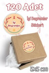 İyi Bayramlar Etiket Sticker Seti 5, Ramazan Kurban Bayramı Stickerı Yuvarlak 