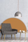 Kahverengi Bohem Tarzı Yarım Daire Duvar Sticker(50x100cm)