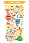 Küçük Prens Masalı Çocuk Bebek Odası Sticker Seti