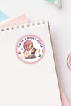 Kur'an a Geçtim Kız Çocuk Harfleri Bitirdim 60 Adet 3x3 Sticker Seti