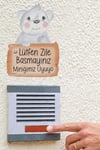 Lütfen Zile Basmayınız Stickerı, Kapı Cam Duvar Stickerı