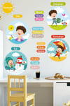 Mevsimleri Öğreniyorum Çocuk Odası - Okul - Sınıf Sticker Seti