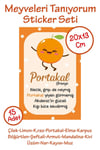 Meyveleri Öğreniyorum Çocuk Odası - Okul - Sınıf Sticker Seti