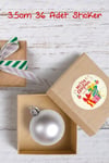 Mutlı Yıllar Sticker 3.5 cm 36 Adet - Suya Dayanıklı Yeni Yıl Yılbaşı Sticker 
