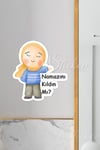 Namazını Kıldın mı? Sticker, Namaz kılma Hatırlatıcısı, Sevimli Anne Kız Figürü Namaz Teşviki