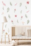 Okaliptus Çiçekler Çocuk Bebek Odası Sticker Seti