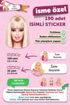 Okul Etiketi Kalem Defter Etiketi Barbie Özel Isim Yazılabilen Etiket - 190 Adet