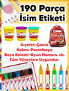 Okul Etiketi Kalem Defter Etiketi Fenerbahçe Özel Isim Yazılabilen Etiket - 190 Adet