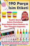 Okul Etiketi Kalem Defter Etiketi Özel Isim Yazılabilen Etiket Cars 190 Adet