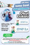 Okul Etiketi Kalem Defter isimli Etiket Isim Yazılabilen Prenses Temalı - 190 Adet Özel Yeni Tasarım