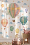 Pastel Balon Duvar Sticker Seti L XL Boy Çocuk Bebek Odası Bulut Yıldız Duvar Dekoru