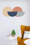Pastel Geometrik Şekilli Duvar Sticker