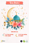 Ramazan Ayı Cam Sticker Seti | Çift Taraflı %100 Net | Ay, Cami ve Fener Desenli Pencere Süsü 29x30