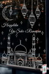 Ramazan Cam Sticker – Çift Taraflı Büyük Vitrin & Ev Süsü | Hoşgeldin Ya Şehr-i Ramazan Cam Yazısı