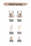 Salıncakta Sevimli Ayıcıklar Çiçekler ve Puantiyeler Çocuk Bebek Odası Sticker Seti