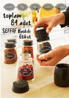 Şeffaf Baskılı Kavanoz Etiketi-Baharatlık Sticker-Özel Kesim 84 P
