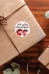 Sevgililer Günü 4 CM 56 Adet Yuvarlak Özel Kesimli Sticker Etiket