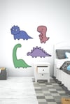 Sevimli Dinazorlar Srticker Seti-Çocuk Bebek Odası Sticker Seti