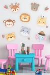 Sevimli Hayvanlar Geyik,Fil,Aslan Çocuk Bebek Odası Duvar Sticker